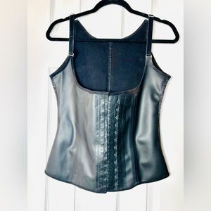 Ann Michell latex vest waist trainer with adjustable straps - Sz XL
